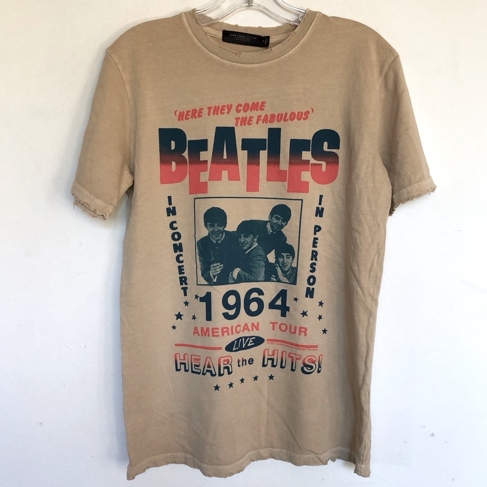 The Beatles 1964 American Tour Junk Food Tee Shirt